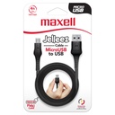 Maxell CB-JEL-Micro-4ft USB to USB-C Jelleez Cable Negro