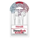 Maxell EB-MIC Earbuds con Micrófono Blanco (12 Unidades)