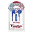 Maxell EB-MIC Earbuds con Micrófono Azul Marino (12 Unidades)