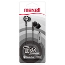 Maxell IN-TIPS In Ear Stereo Buds con Micrófono Negro (12 Unidades)