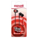 Maxell IN-TIPS In Ear Stereo Buds con Micrófono Rojo (12 Unidades)