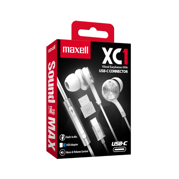 Maxell EB-XC1 Audífonos USB-C IN EAR Blancos