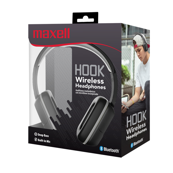 Maxell EB-BT300 BT Mid Size Headphone Gris Sombra