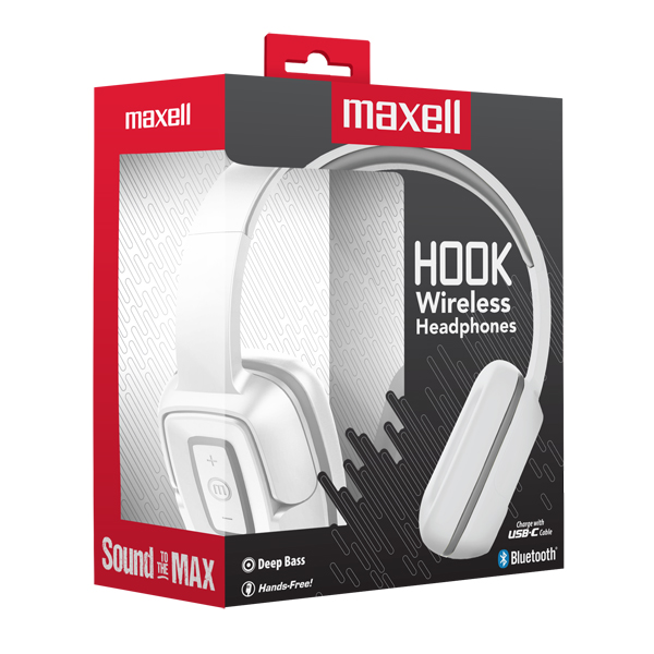 Maxell EB-BT300 BT Mid Size Headphone Blanco Nieve