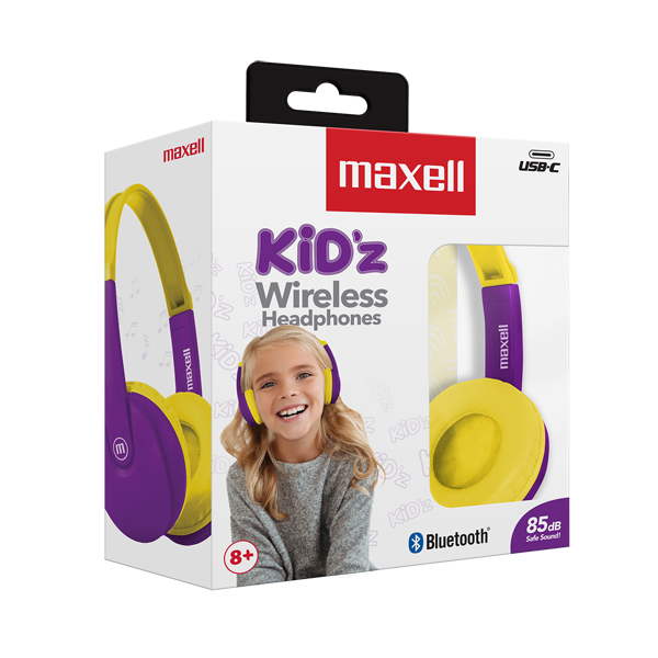 Maxell HP-BT350 BT Kidz Small Size HP Morado