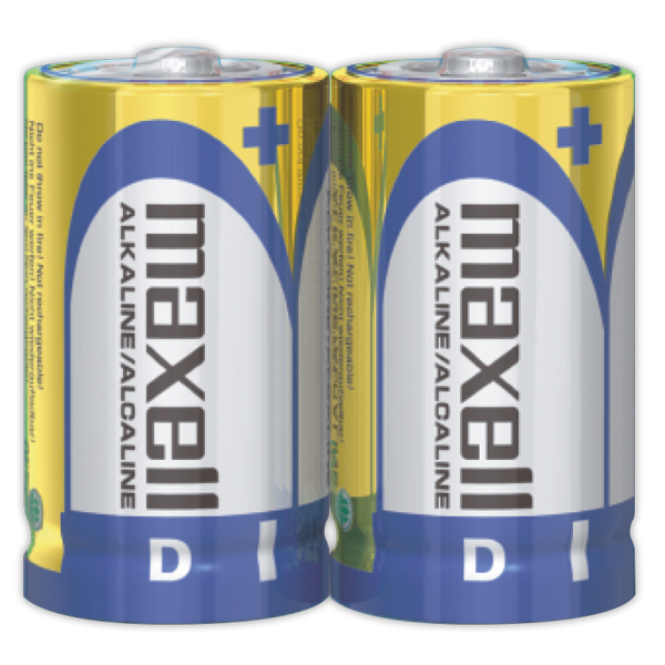 Maxell LR20 2pk Batería Alcalina Tipo D (Total 24 Baterías)