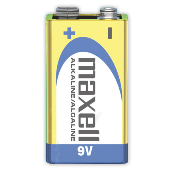 Maxell 6LF22-6LR61 1PK Batería Alcalina 9 Volts Blister 1 Unidad