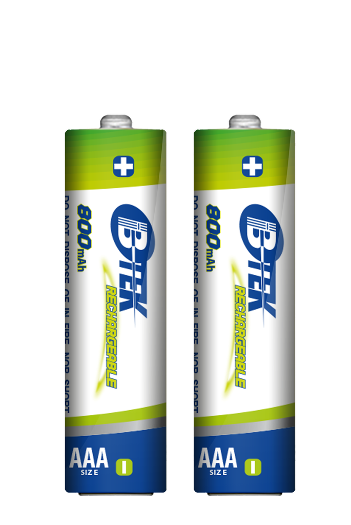 BTEK BRC-MH3 2PK Baterías Recargables Precargadas AAA 1,2V 800mAh Blister/2