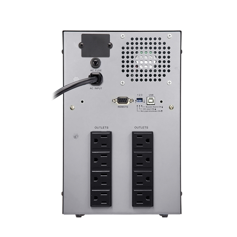 BACKUPS 3000VA PARA PC ESCRITORIO: 
LINE INTERACTIVE UPS 3000VA/1800W, 8 SALIDAS, 2 USB SMART CHARGER, LCD INTERFACE, SOFTWARE INCLUDED