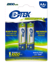 BTEK BRC-MH3 Baterías Recargables Precargadas AA 1,2V 2100 mAh Blister/2