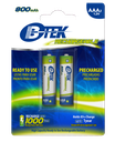 BTEK BRC-MH3 2PK Baterías Recargables Precargadas AAA 1,2V 800mAh Blister/2
