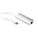 StarTech.com USB 3.0 to Ethernet Adapter, 3 Puertos USB 3.0 Hub con 10/100/1000M Gigabit Ethernet LAN