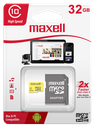 Maxell MCSD-32CL10 Tarjeta de Memoria 32GB Micro SDXC CL10 con Adaptador SD