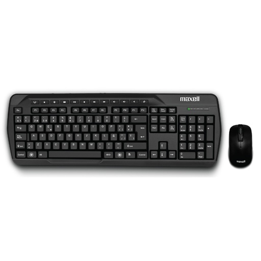 [347593] Maxell WKB-200 Combo Teclado con pad numérico y mouse inalámbrico  