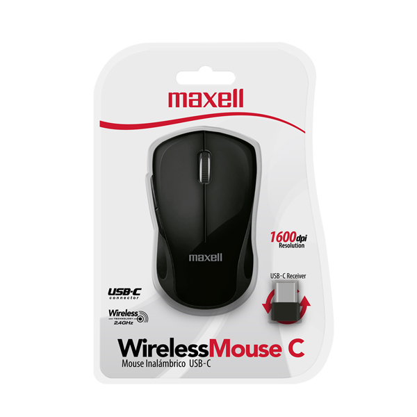 Maxell MOWL-C USB-C Mouse Inalámbrico