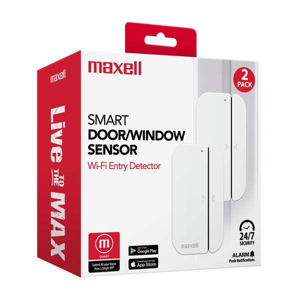 Maxell MSS-DWS1 2-Pack Sensor Inteligente para Puerta/Ventana