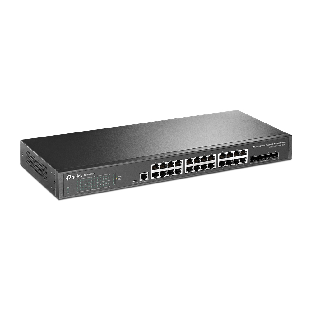 JetStream 24-Port Gigabit L2+ Managed Switch con 4 Ranuras 10GE SFP+
