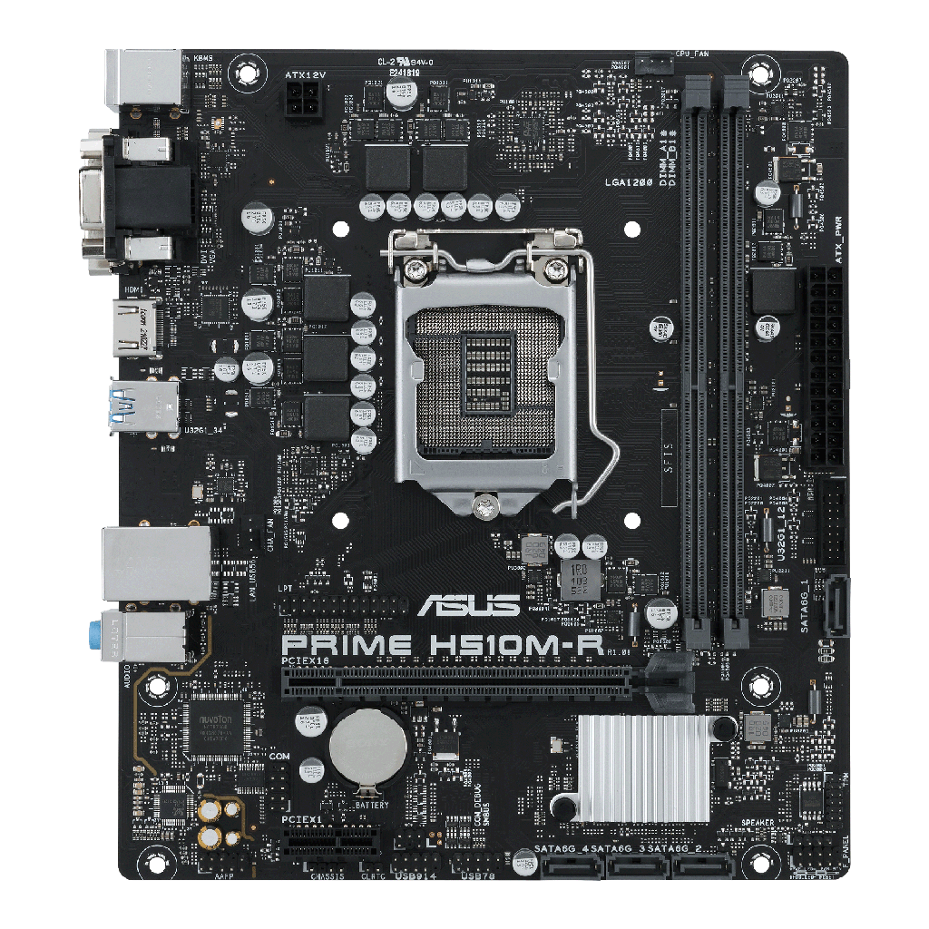 PLACA BASE PRIME H510M-R MATX LGA1200
