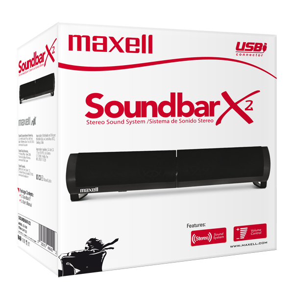 Maxell SS-300 Sistema de Altavoces de Barra de Sonido Convertible
