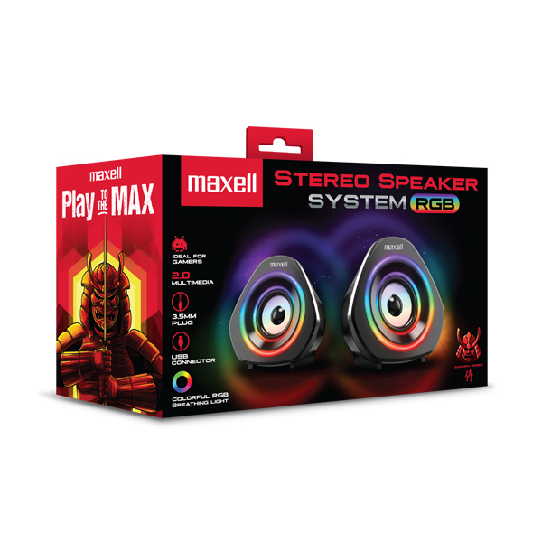 Maxell SSG-700 Sistema de Altavoces Gaming RGB Estéreo por USB