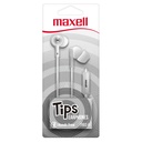 Maxell IN-TIPS In Ear Stereo Buds con Micrófono Blanco (12 Unidades)
