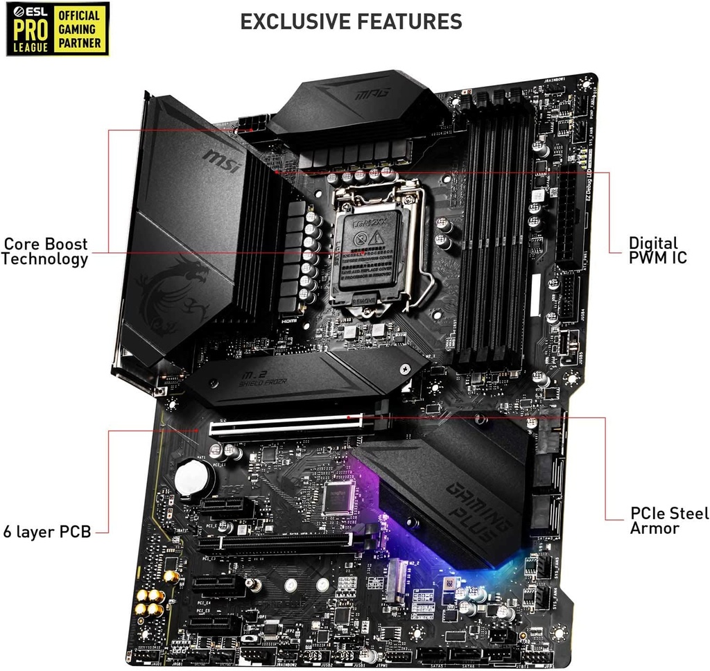 PLACA BASE MPG Z490 GAMING PLUS ATX LGA1200