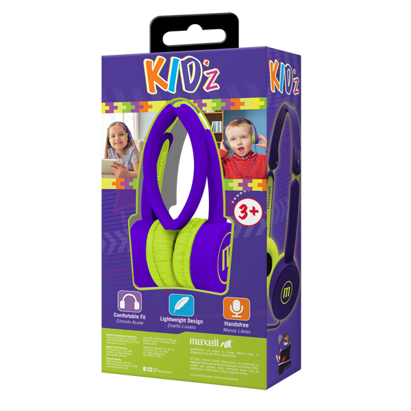 Maxell KZ-13 KIDz Small Size Audífonos Plegables Turquesa