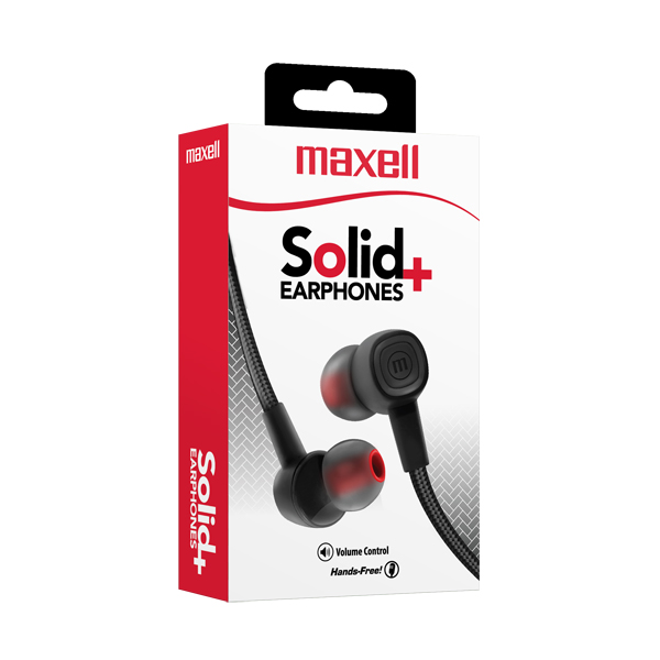 Maxell SIN-8 Solid Earbud Negro Tokyo (6 Unidades)