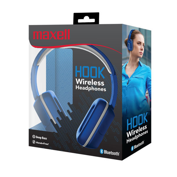 Maxell EB-BT300 BT Mid Size Headphone Azul/Gris