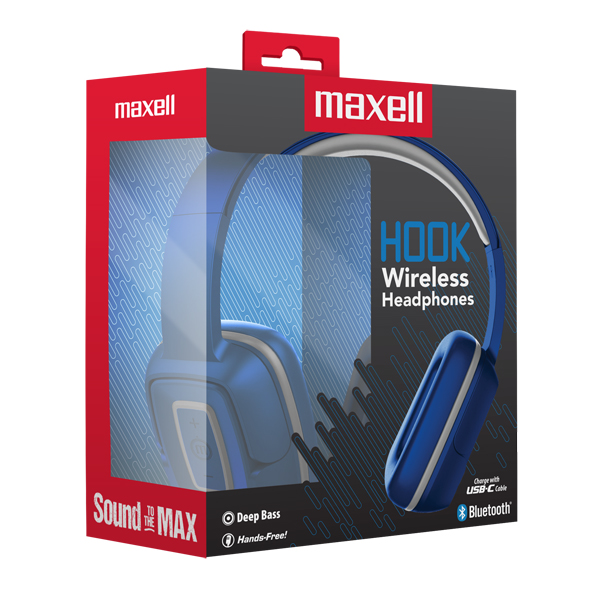 Maxell EB-BT300 BT Mid Size Headphone Azul/Gris