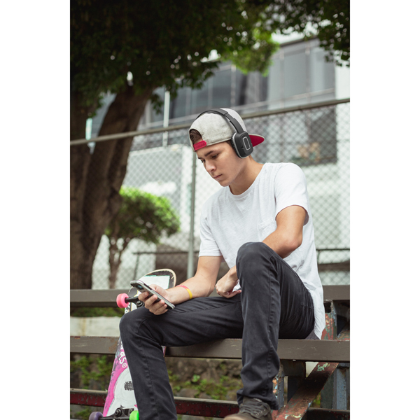 Maxell EB-BT300 BT Mid Size Headphone Gris Sombra