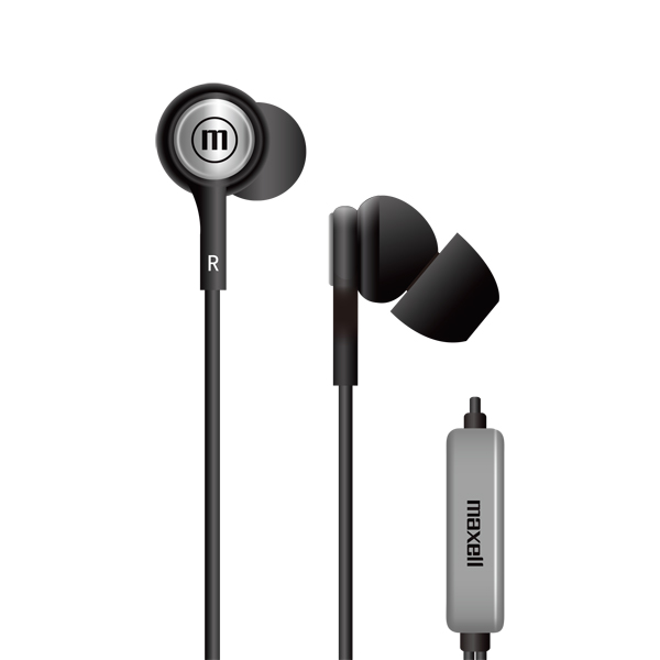 Maxell IN-TIPS In Ear Stereo Buds con Micrófono Negro (12 Unidades)