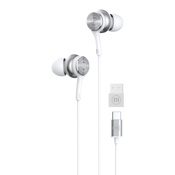 Maxell EB-XC1 Audífonos USB-C IN EAR Blancos