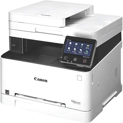 Canon imageCLASS MF644Cdw Wireless Color Laser All-In-One Printer:
- Print up to 22 ppm
- Print up to 8-1/2" x 14"
- 250-sheet maximum paper capacity