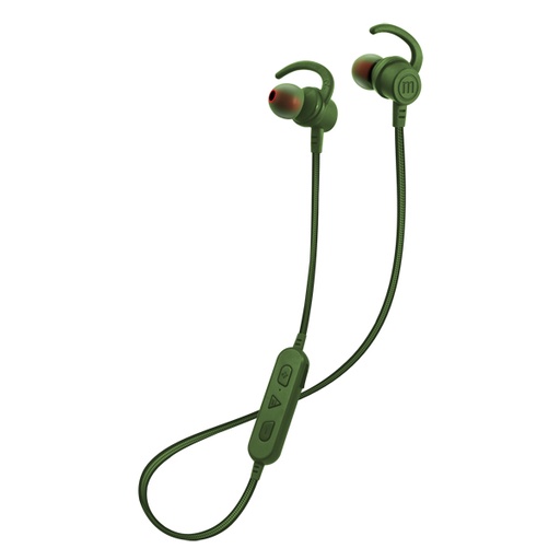 [347779] Maxell EB-BT100 BT Solid Earphone Verde Nagoya (6 unidades)
